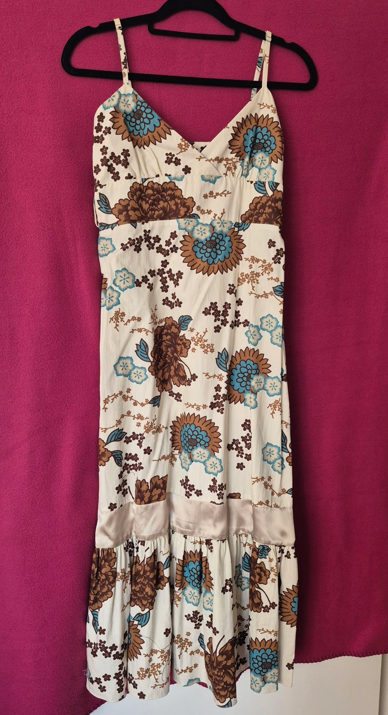 Vestido Midi Floral Novo/Robe midi fleurie neuve/Nuovo abito midi floreale/Nuevo vestido